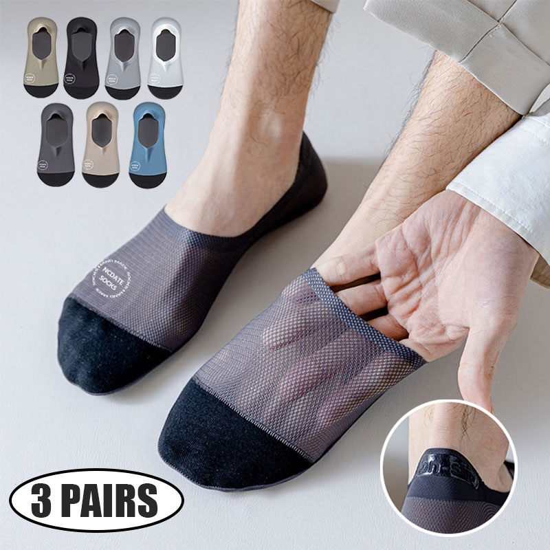 No Show Sock Women - 3Pairs Men'S Ultra-Comfortable Solid Color Invisible