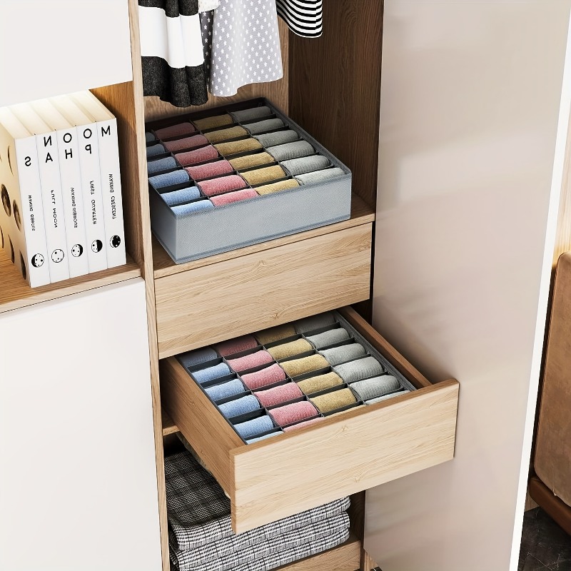 2Pcs 24-Compartment Fabric Soc - đánh giá và giá Sock Organizer Tray
