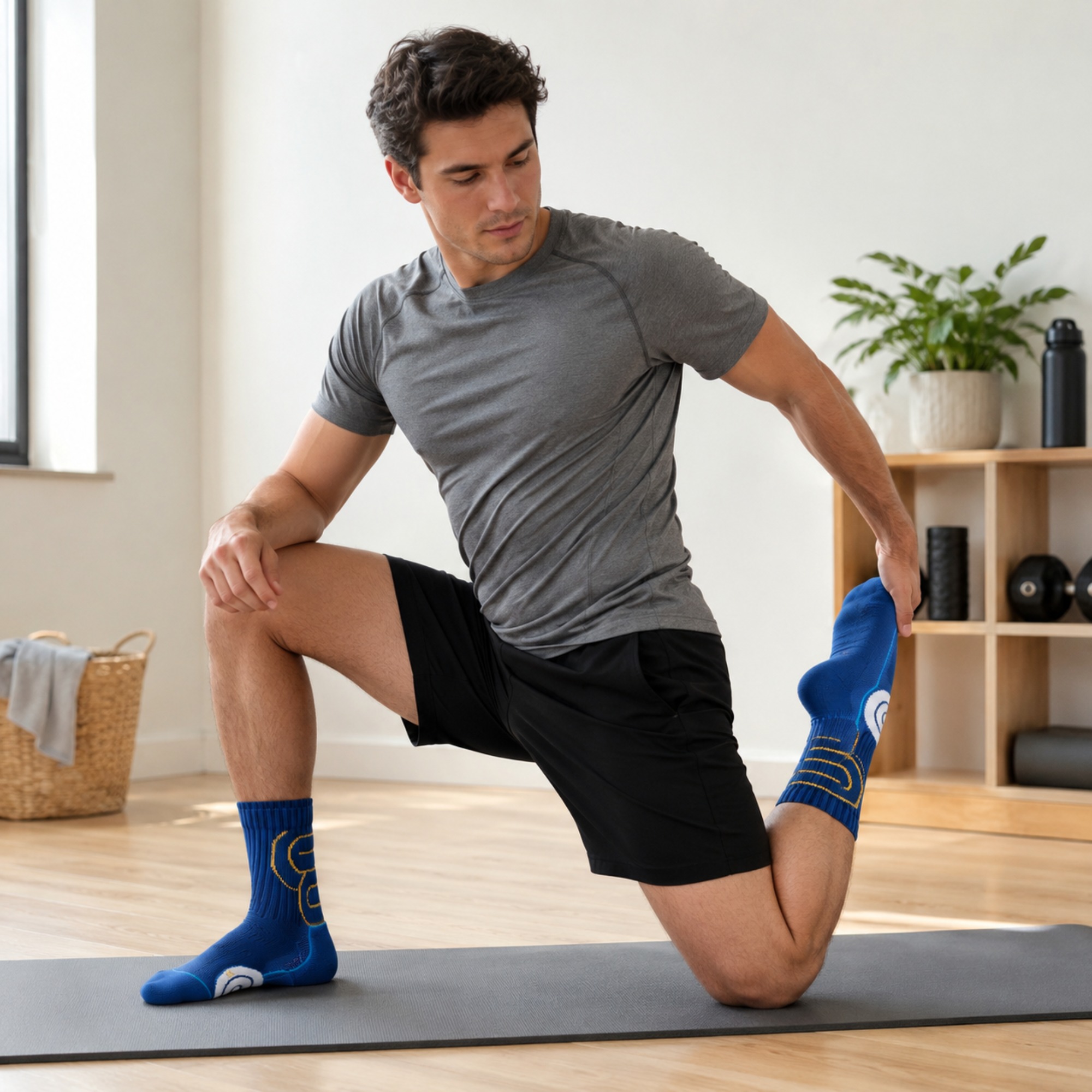 1/2 Pairs Men's Marathon Runni - đánh giá và giá Athletic Sock Cushion