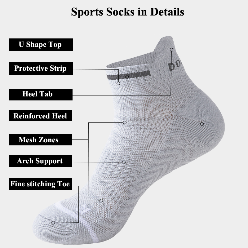 Áo Bóng Rổ Vớ Thấp Đầu Đệm Khă - đánh giá và giá Athletic Sock Cushion