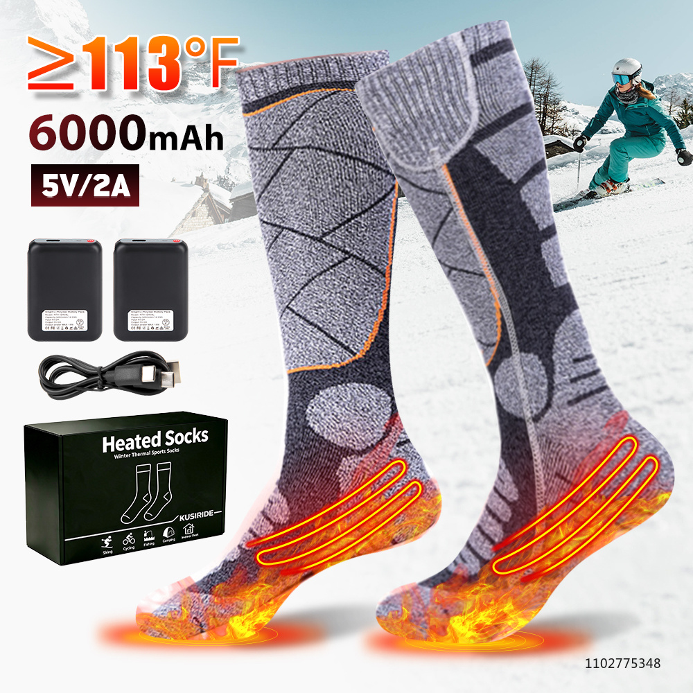 New Heated Socks Rechargeable  - đánh giá và giá Thermal Sock Winter